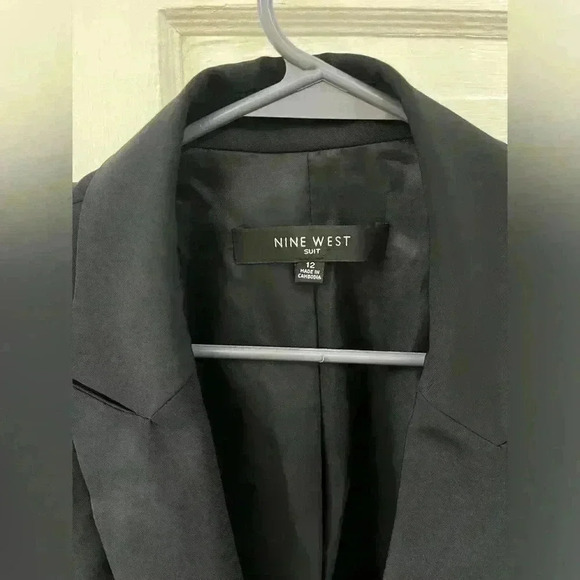 Nine West Black business blazer 3/4 sleeve size 12 - Picture 9 of 11
